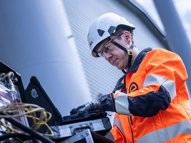 Air quality monitoring equipment used to measure pollutants at an industrial site